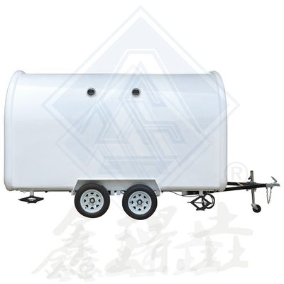 Gepersonaliseerd industriële ronde model Hot Dog koffie mobiele foodtruck 350cm Single axle