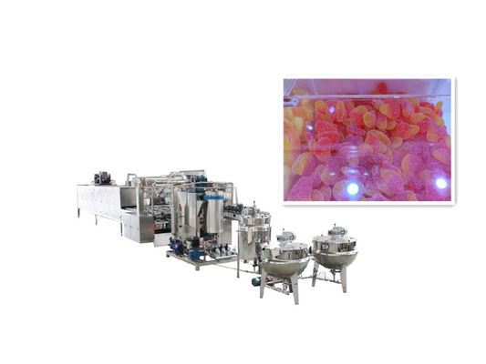150 kg/h industriële harde snoepmachine voor de productie van lollipopbeertoffee
