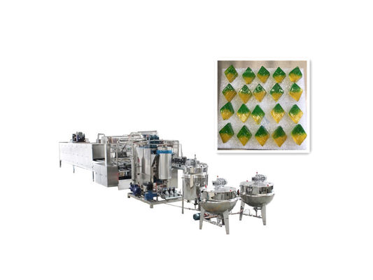 150 kg/h industriële harde snoepmachine voor de productie van lollipopbeertoffee