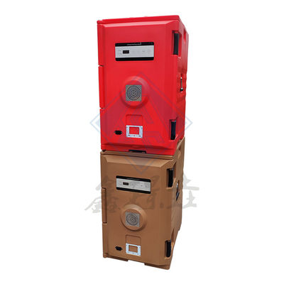 53x33.5x51cm Innerlijke grootte LLDPE voedselkwaliteit Plastic Heat Electric Warmer Food Box met PU Foam