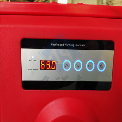 53x33.5x51cm Innerlijke grootte LLDPE voedselkwaliteit Plastic Heat Electric Warmer Food Box met PU Foam