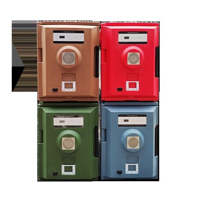 Elektrische verwarmingsbak voor horeca Restaurantbezorging Thermische doos waterdicht 22 kg 90L