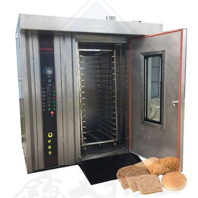 16/32/64 Trays Capaciteit Elektrische koekjes Cake en brood Automatische roterende oven met goede