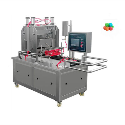 Gelatine van roestvrij staal Gummy Candy Depositing Machine 500kgs/h voor een soepele productie