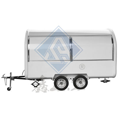 Op maat gemaakte industriële ronde model mobiele hotdog koffie food truck met 3,5M dubbele as