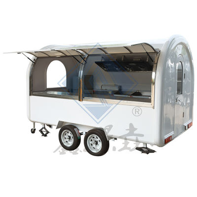 Op maat gemaakte industriële ronde model mobiele hotdog koffie food truck met 3,5M dubbele as