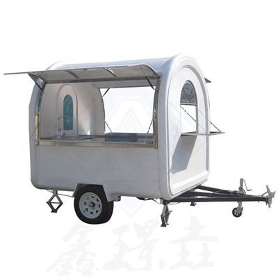 Op maat gemaakte industriële ronde model 2.5M dubbelas mobiele voedseltruck voor hotdog