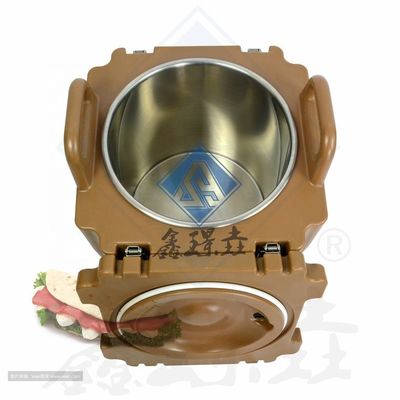 Geïsoleerde voedseltransportdoos voor voedselbezorging aangepaste kleur en verwarmer voedselwarmer
