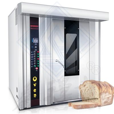 Multifunktioneel 32 bakken roterende oven met hoogtemperatuurbestendige trolley
