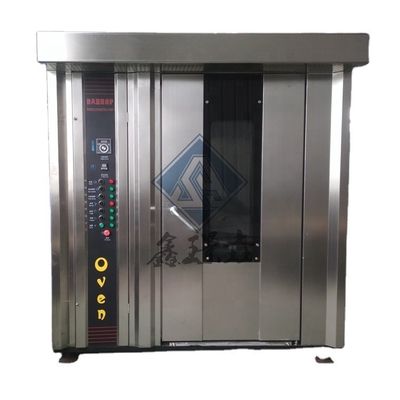 Multifunktioneel 32 bakken roterende oven met hoogtemperatuurbestendige trolley