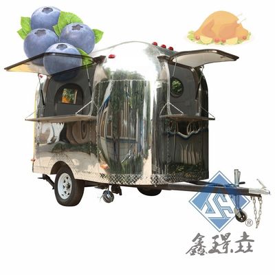 Commerciële voedingswagens Mobiele voedingswagens met keuken en pizzaoven Vertrouwde verkoper