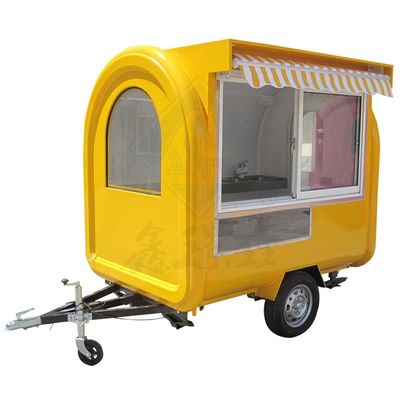 Koffieshop trailer gegalvaniseerd staal fastfood kiosk voor outdoor street vending