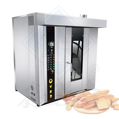 16 bakken Rotary Rack Oven voor bakkerijen Hotels Machinery Functie 100kg/h