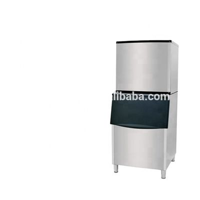 110V Spanning Commerciële ijsblokjesmachine Watergekoelde Vlakvorm Ijs Type Verpakkingsmachine