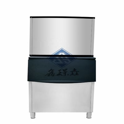 110V Spanning Commerciële ijsblokjesmachine Watergekoelde Vlakvorm Ijs Type Verpakkingsmachine