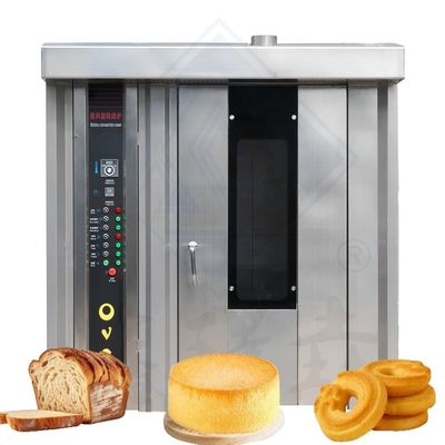 Hoge productiviteit 32 bakken Elektrisch Diesel Rotary Rack Bakoven Brood en koekjes