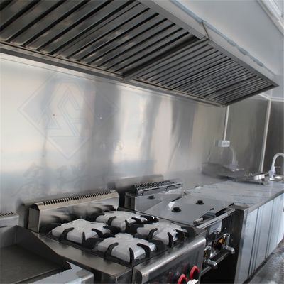Hotels IJs Cream Hot Dog Fast Food Truck Voor bakapparatuur In aangepaste kleur