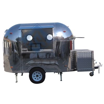 1000 kg roestvrij staal foodtruck met keukenapparatuur