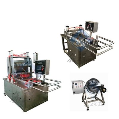 Industriële elektrische gummi-snoepmachine met een gewicht van 20-50 kg/uur voor de productie van harde en gelatine-snoep
