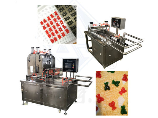 1.5KW Chocolate Toffee Lollipop Gummy Bear Machine voor 50kg/h industriële snoep maken