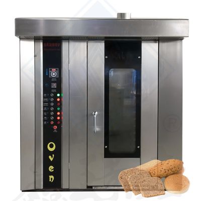 Aanpasbare 16 bakken Rotary oven voor koekjes redelijk 380V-50Hz-3P Spanning
