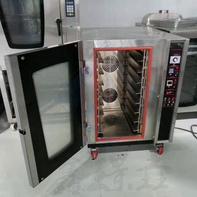 8 bakken Warme lucht Elektriciteit Verwarming Convectieoven voor het bakken van brood Cake Biscuit Pizza