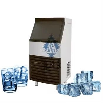Roestvrij staal commerciële ijskubbenmaker 22*22*22mm ijskubben grootte ijs maken machine