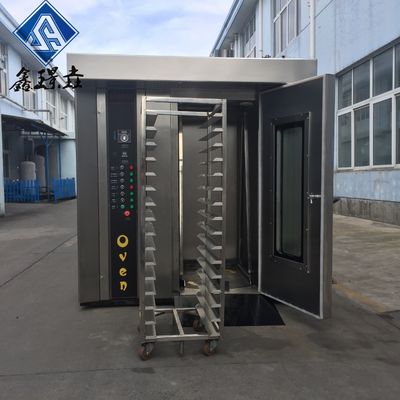 Broodbakmachine Elektrische oven van roestvrij staal met bakfunctie met roterende trolley