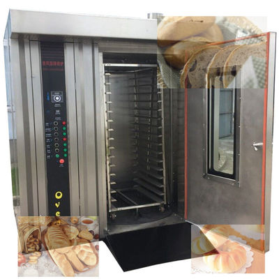 Elektrische gas-diesel broodbakmachine met stoomfunctie 32 bakken Rotary Oven Made