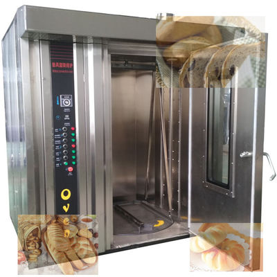 Elektrische gas-diesel broodbakmachine met stoomfunctie 32 bakken Rotary Oven Made