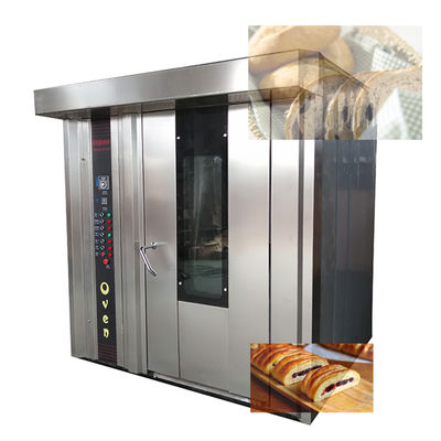 Elektrische gas-diesel broodbakmachine met stoomfunctie 32 bakken Rotary Oven Made