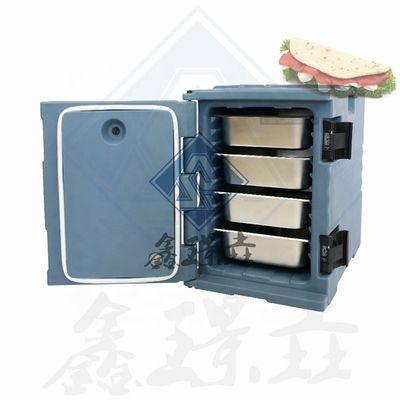 Geïsoleerde lunchbox van roestvrij staal voor keukenmechanische apparatuur in restaurants