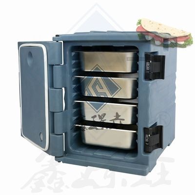 Geïsoleerde lunchbox van roestvrij staal voor keukenmechanische apparatuur in restaurants