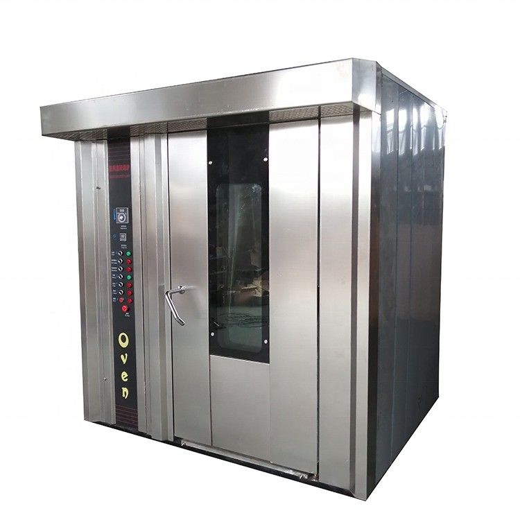 1300 kg capaciteit -3N380V 32 bakken Dieselolie roterende oven voor het bakken van voedsel in Shanghai