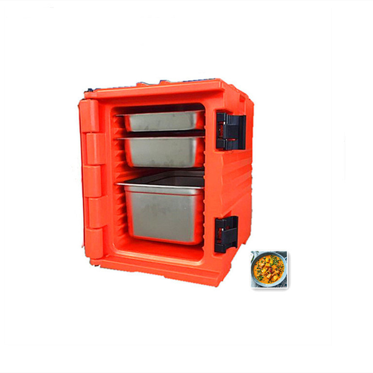 Gepersonaliseerde kleur Hot Food Meat Pizza Transport Box voor hotel en school 15kg Capaciteit