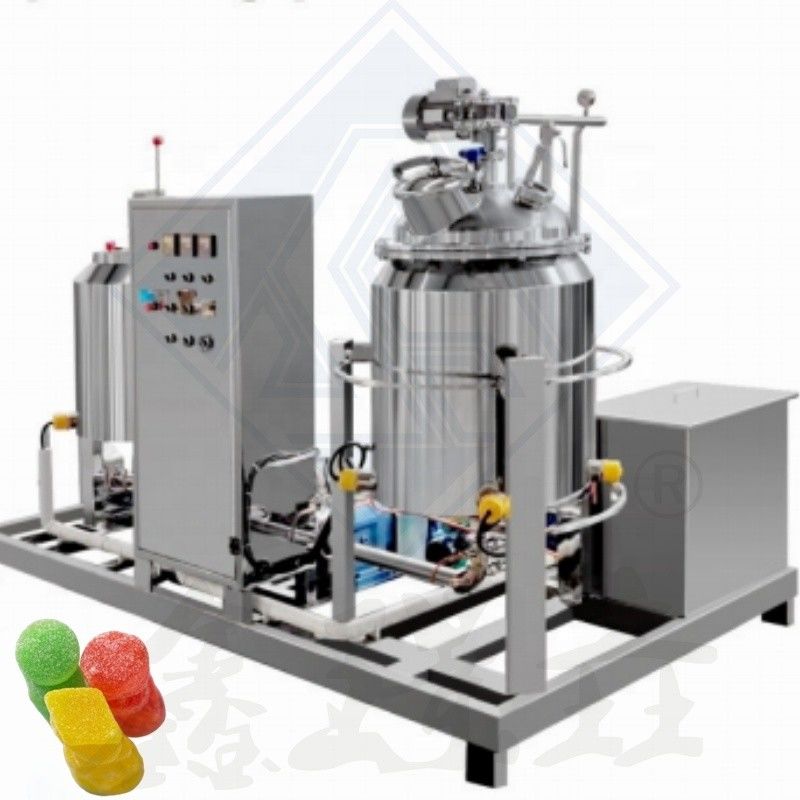 Hard Candy Production Line Semi Automatic Toffee Candy Making Machine voor Jelly Sweets