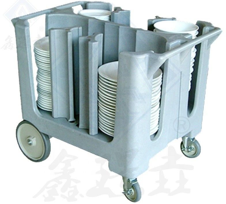 Keukenapparatuur Voedsel Warm Rotomolding Dish Cart met grote wielen en aangepaste kleur