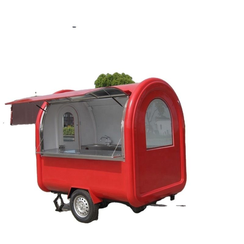 Goed ontworpen mobiele foodtruck met een hoog veiligheidsniveau en aluminium plaat in Shanghai