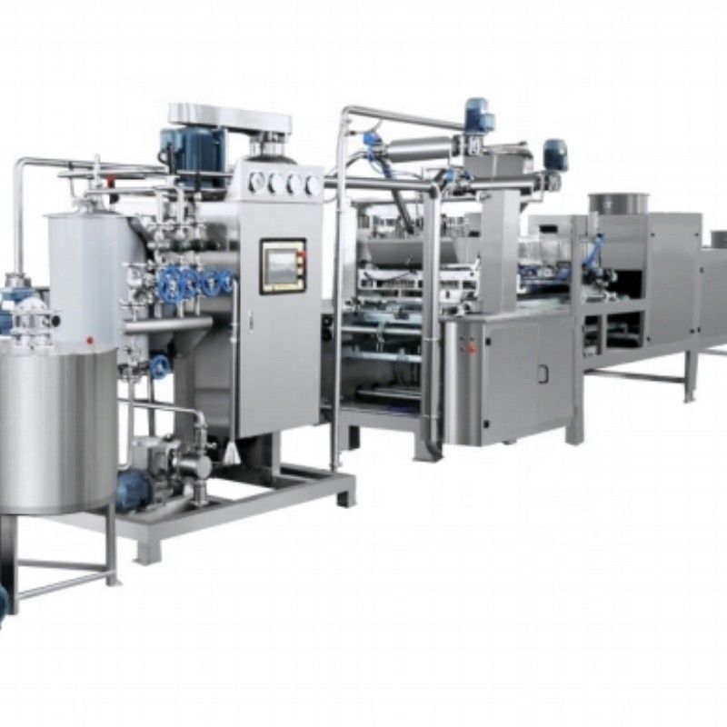 Hoogproductieve 50kw Lollipop Candy Maker Machine voor automatische Gummy Candy Productie