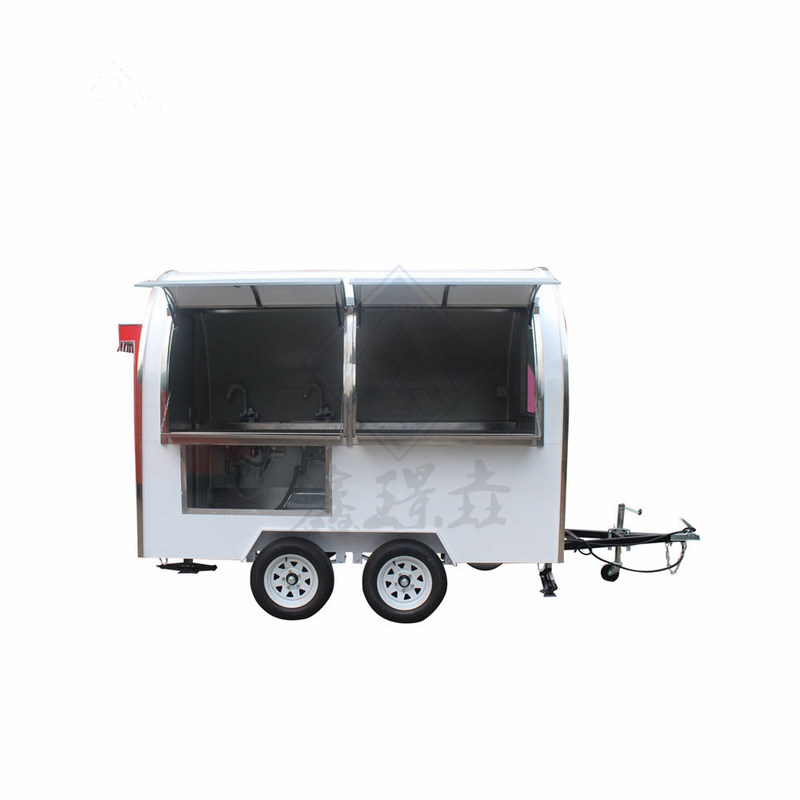 CE-goedgekeurde mobiele foodtruck aanhangwagen met een hoge productiviteit en 2300*1750*2100mm grootte