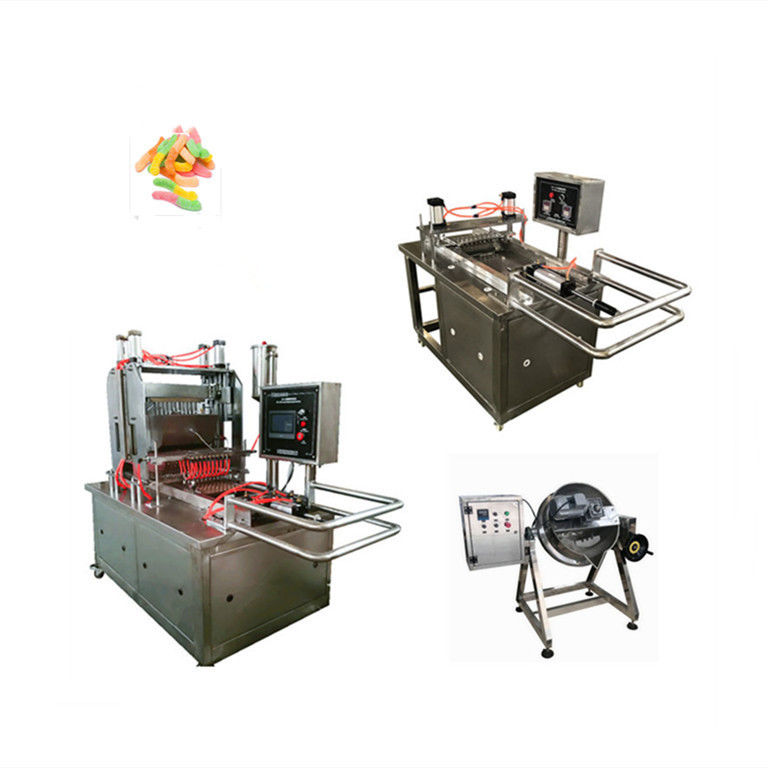 Roestvrij staal High Productivity Corn Apple Gummy Candy Machine Jelly Candy Productie Machine