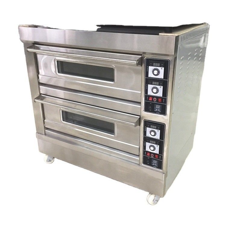 Bakmachines Functie Elektrische gas cake pizza oven met concurrerende en 3 dek 9 diensten