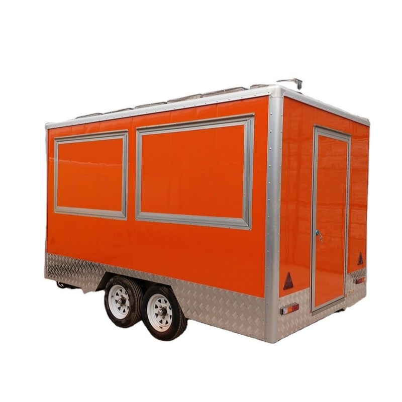 1000 kg Outdoor Mobile Food Trailer Kip Hot Dog IJsnoodel Pizza Koffie