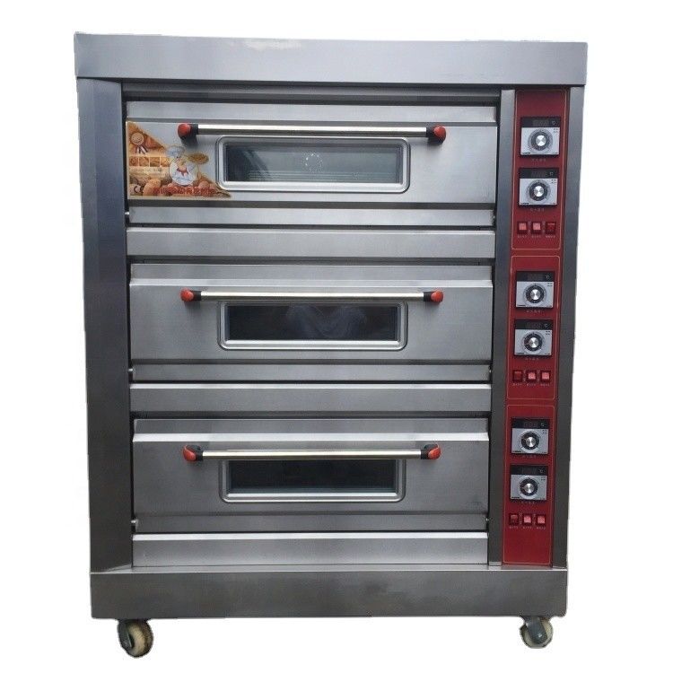 2/3/4/6/9 Trays Capaciteit Commercieel Bakken Brood Pizza Taart Koeken Gas Elektrische oven