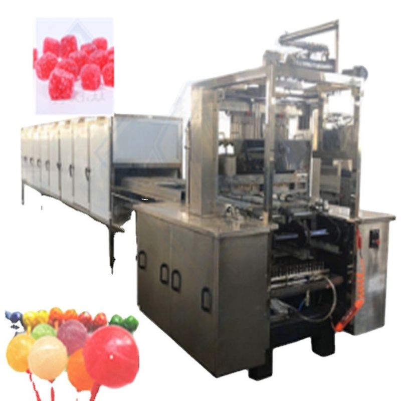 Volledig automatische zachte harde snoep productielijn Lollipop deponeren machine voor snoep