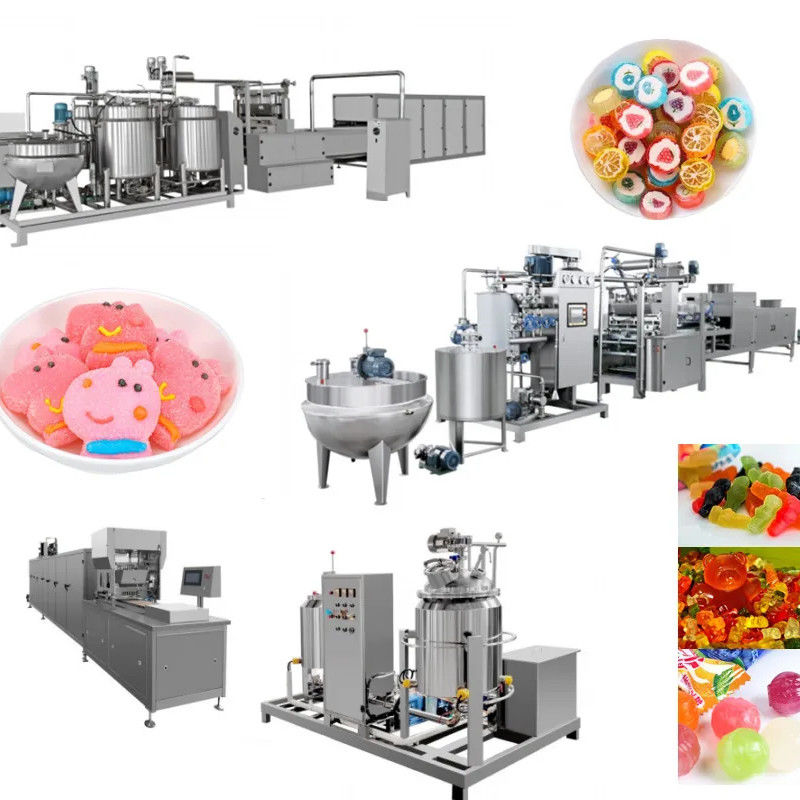 Geavanceerde Hard Soft Jelly Candy Chocolate Productielijn met 150 snoepmachines