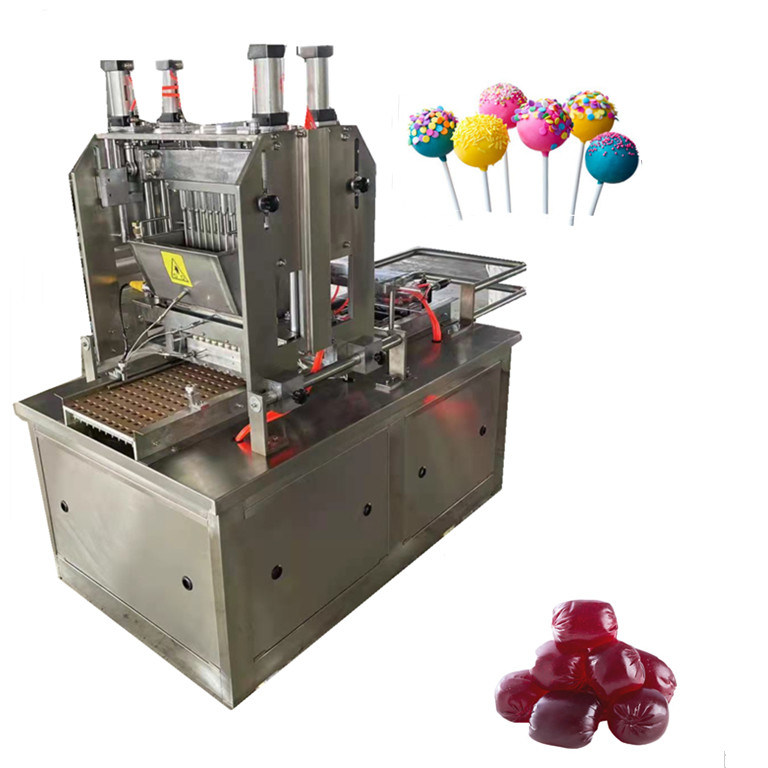 Hoge productiviteit kleurrijke lollipop snoepmachine met professioneel ontwerp