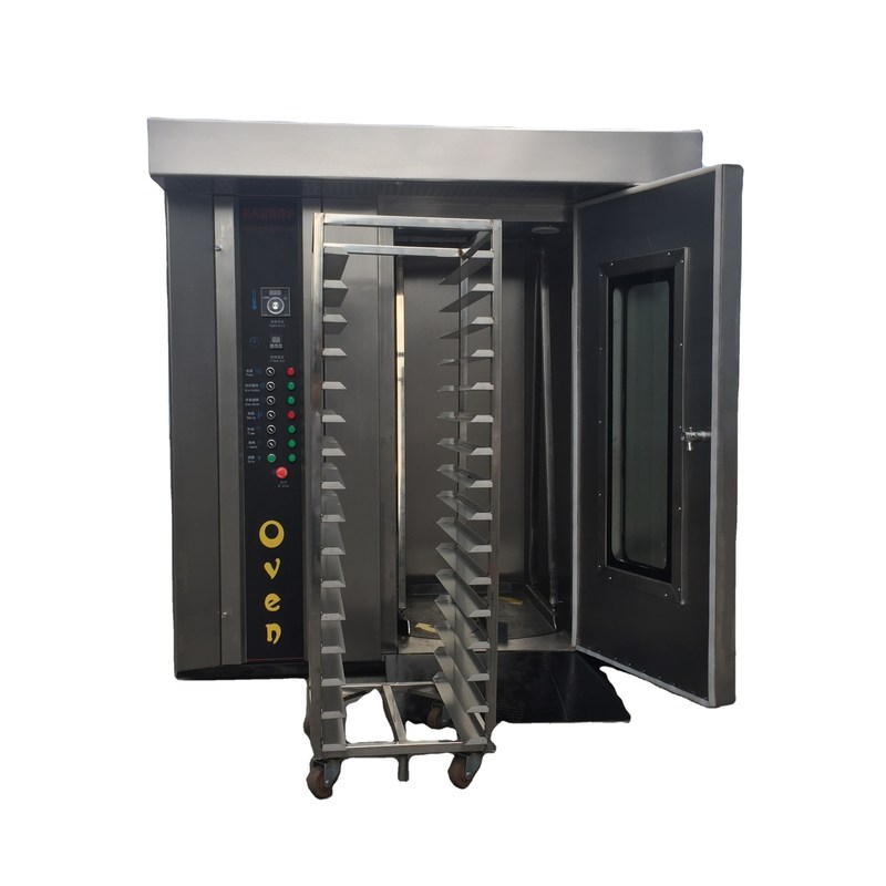 Bakkerij Oven Bakmachines Cake Cookies Rotary Rack Oven Machine voor drukkerijen