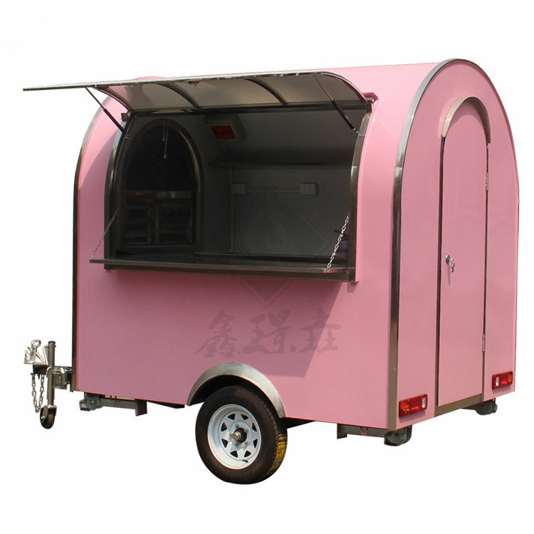High Productivity Food Cart Trailer met rijdbare bakoven in Shanghai