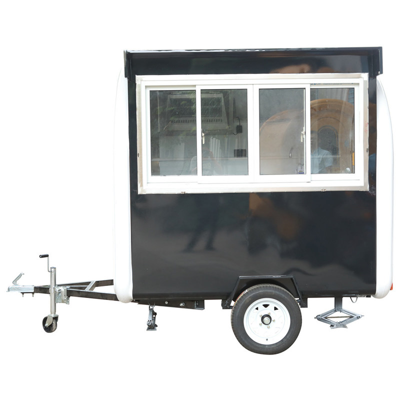 2300*1650*2300mm Voedselcaravan Lange levensduur Mobiele Crepe Maker Kruidenierswagen